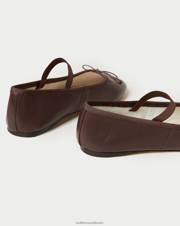 Loeffler Randall Frauen Ballerinas von Leonie RHV8H296 Schokoladenleder Schuhe