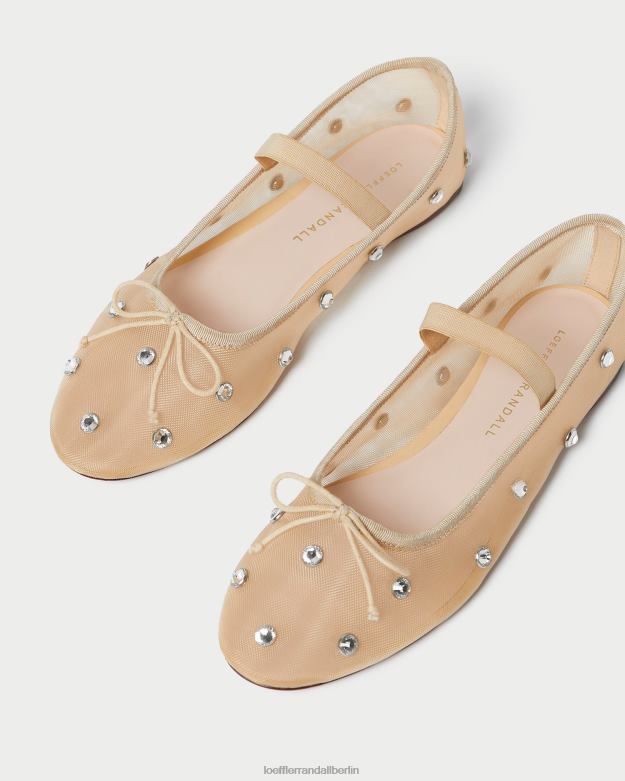 Loeffler Randall Frauen Ballerinas von Leonie RHV8H299 Karamell/klar Schuhe