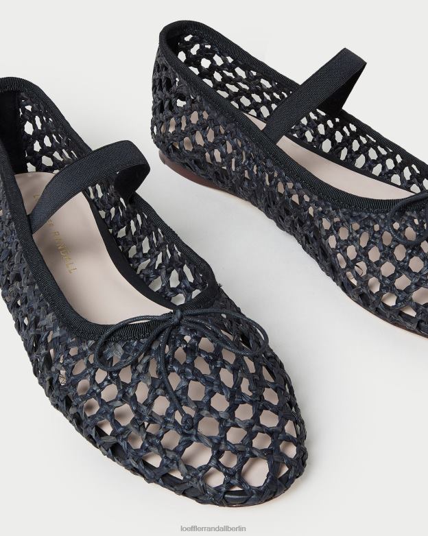 Loeffler Randall Frauen Ballerinas von Leonie RHV8H301 schwarze Häkelarbeit Schuhe