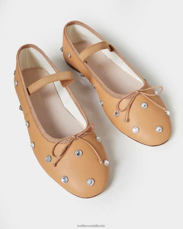 Loeffler Randall Frauen Ballerinas von Leonie RHV8H303 Karamell/Kristall Schuhe