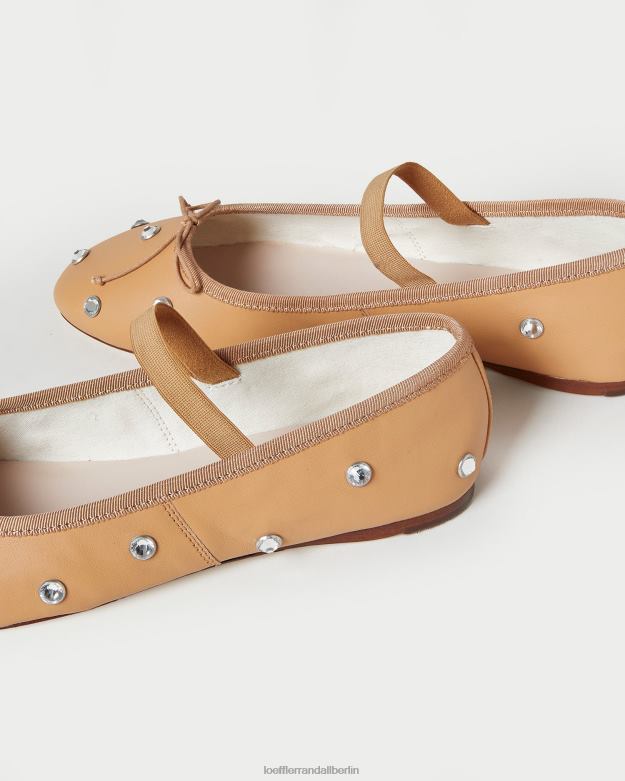 Loeffler Randall Frauen Ballerinas von Leonie RHV8H303 Karamell/Kristall Schuhe