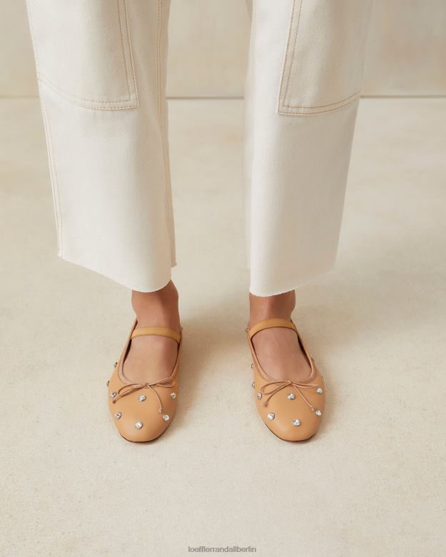 Loeffler Randall Frauen Ballerinas von Leonie RHV8H303 Karamell/Kristall Schuhe