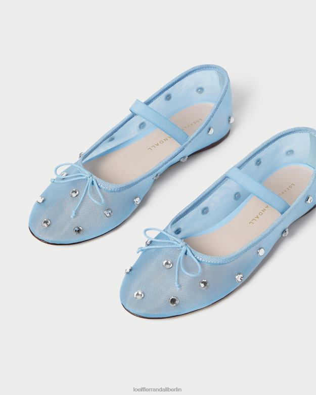 Loeffler Randall Frauen Ballerinas von Leonie RHV8H305 blau/klar Schuhe