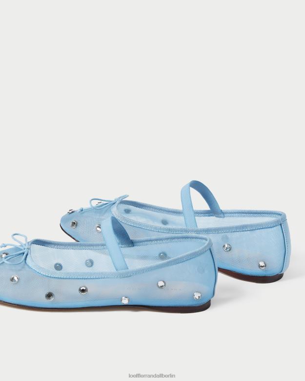 Loeffler Randall Frauen Ballerinas von Leonie RHV8H305 blau/klar Schuhe