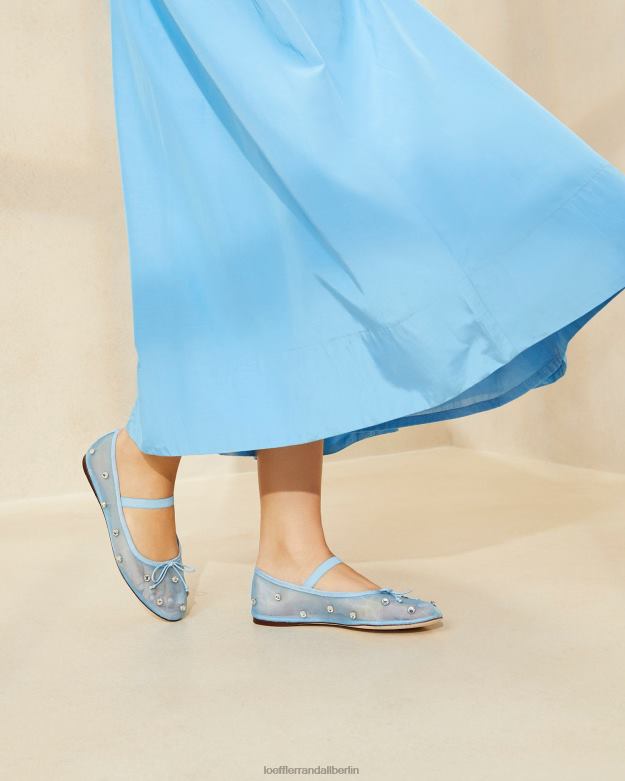 Loeffler Randall Frauen Ballerinas von Leonie RHV8H305 blau/klar Schuhe