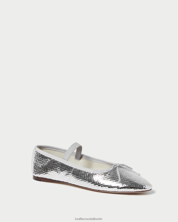 Loeffler Randall Frauen Ballerinas von Leonie RHV8H309 Silber Schuhe