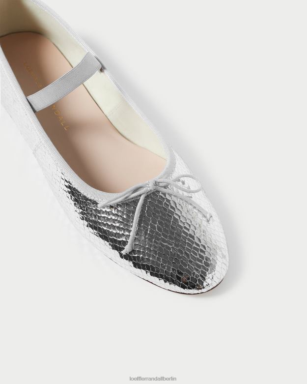 Loeffler Randall Frauen Ballerinas von Leonie RHV8H309 Silber Schuhe