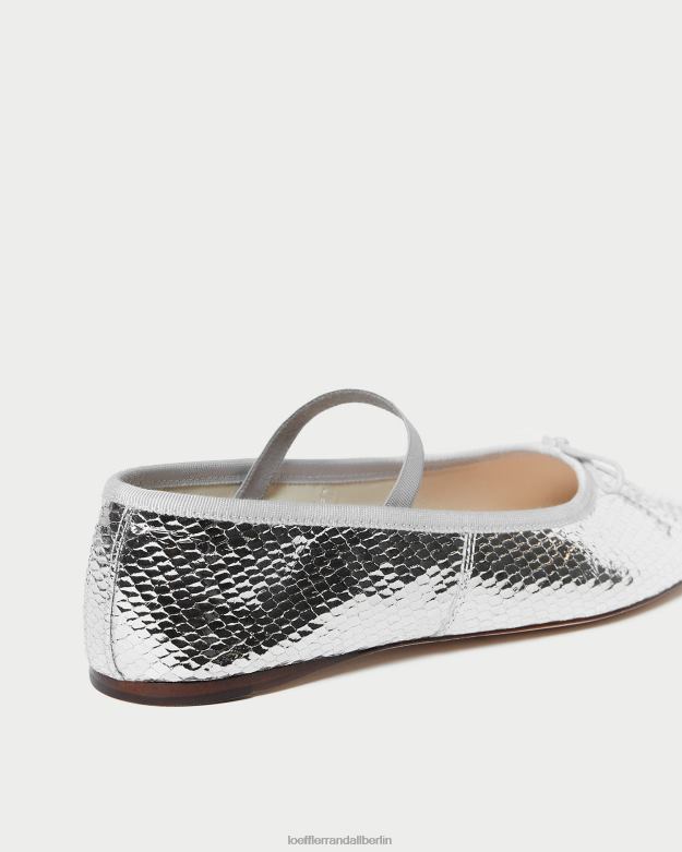 Loeffler Randall Frauen Ballerinas von Leonie RHV8H309 Silber Schuhe