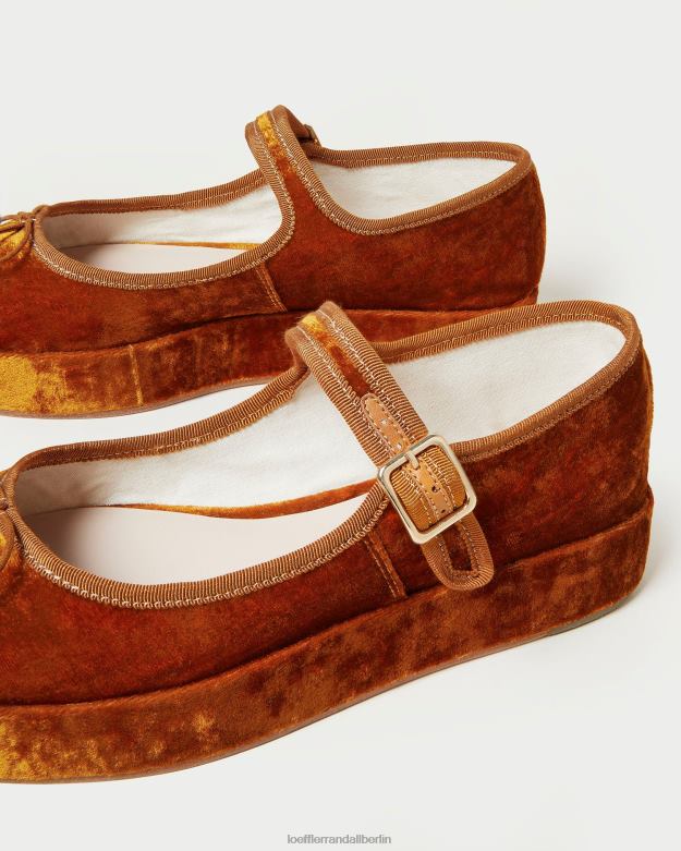 Loeffler Randall Frauen Leah Plattform Mary Jane RHV8H307 Ocker Schuhe