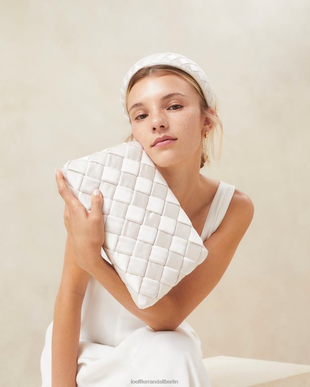 Loeffler Randall Frauen Aviva gewebte Puff-Clutch RHV8H351 Creme Taschen
