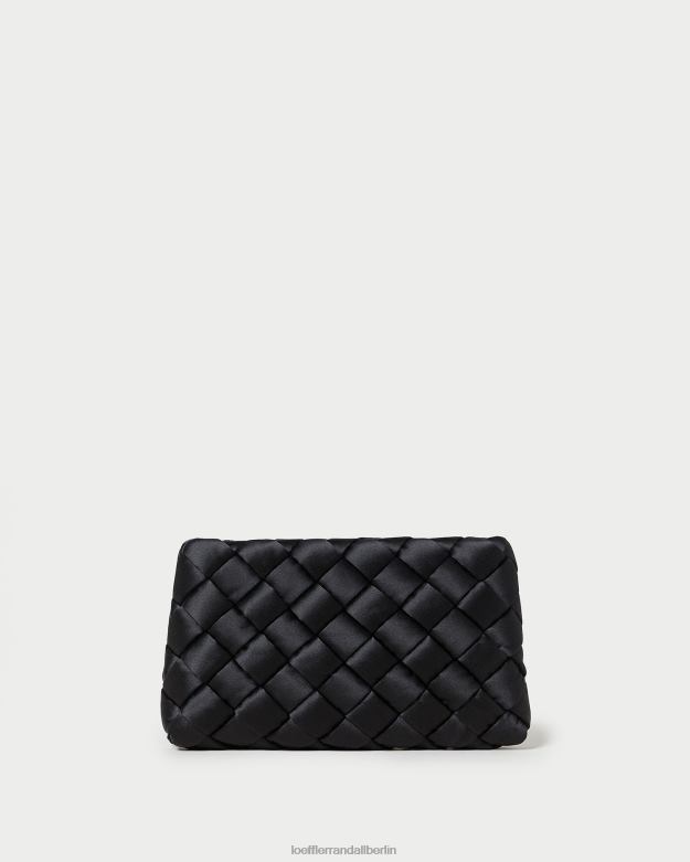 Loeffler Randall Frauen Aviva gewebte Puff-Clutch RHV8H355 Schwarz Taschen