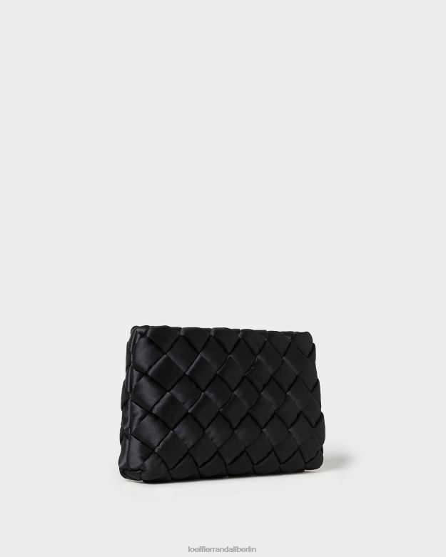 Loeffler Randall Frauen Aviva gewebte Puff-Clutch RHV8H355 Schwarz Taschen