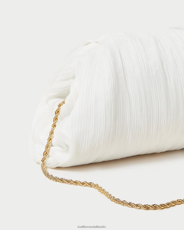 Loeffler Randall Frauen Bailey Plissee-Clutch mit Kuppel RHV8H360 Perle Taschen