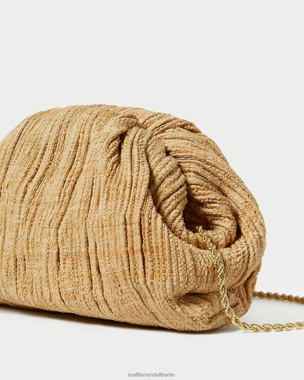 Loeffler Randall Frauen Bailey Plissee-Clutch mit Kuppel RHV8H367 natürlich Taschen