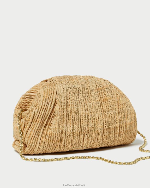 Loeffler Randall Frauen Bailey Plissee-Clutch mit Kuppel RHV8H367 natürlich Taschen