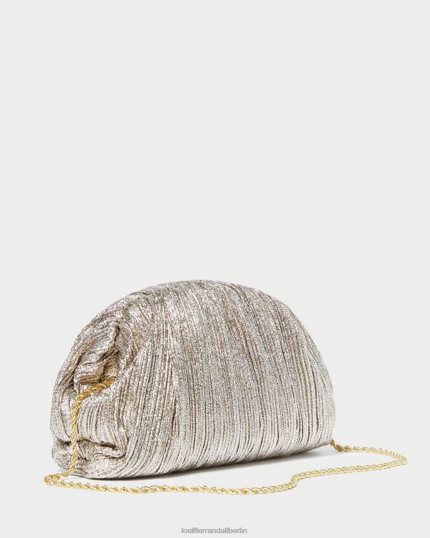 Loeffler Randall Frauen Bailey Plissee-Clutch mit Kuppel RHV8H386 Sekt Taschen