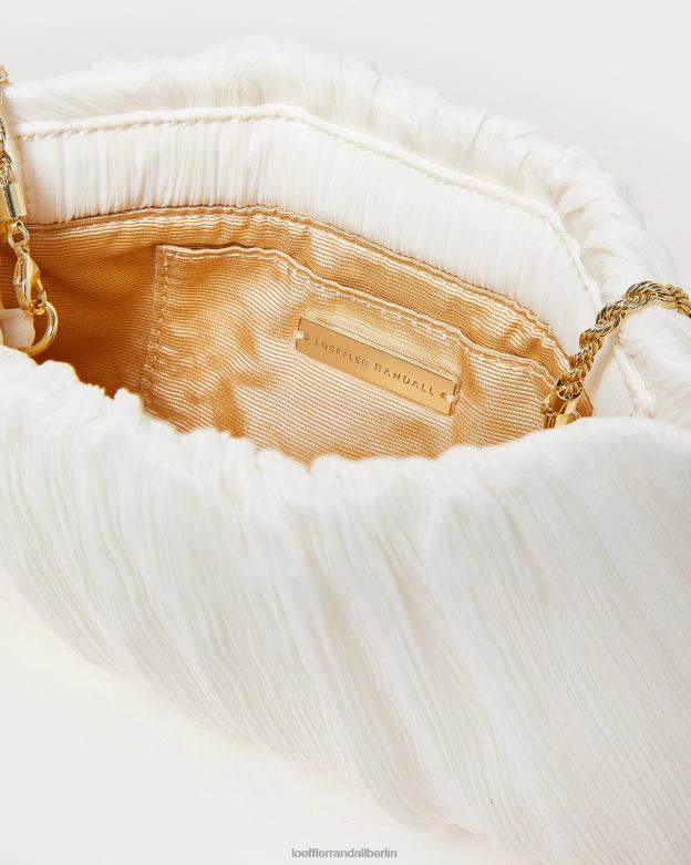 Loeffler Randall Frauen Brit-Clutch mit flachen Falten RHV8H362 Perle Taschen