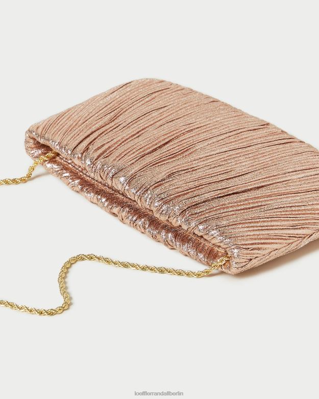 Loeffler Randall Frauen Brit-Clutch mit flachen Falten RHV8H366 Düne Taschen