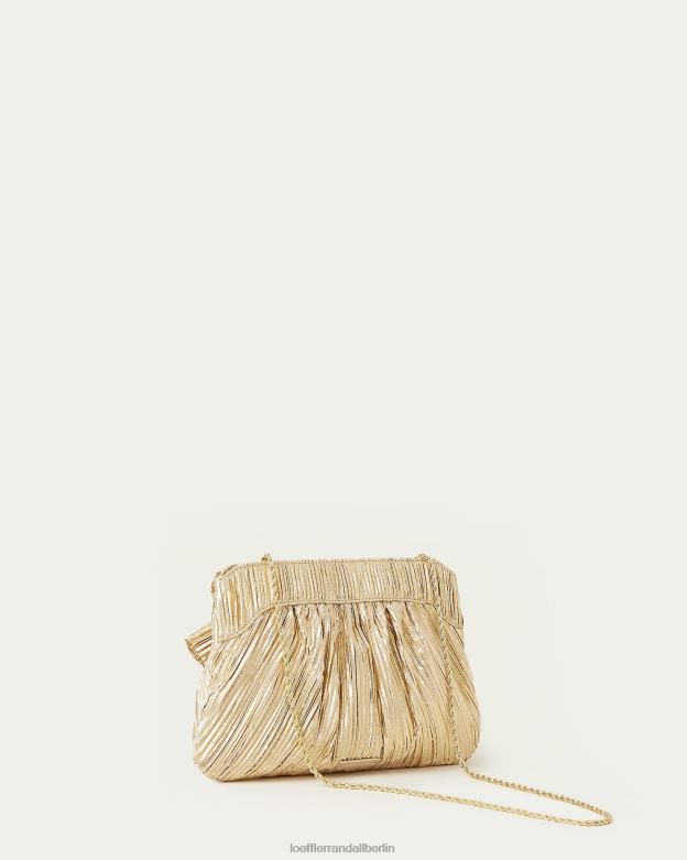 Loeffler Randall Frauen Clutch mit Rayne-Schleife RHV8H333 Gold Taschen