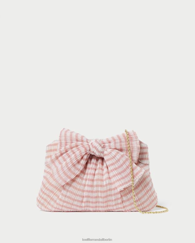 Loeffler Randall Frauen Clutch mit Rayne-Schleife RHV8H380 zartrosa Gingham Taschen