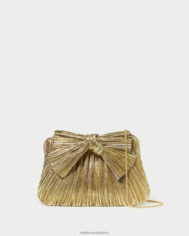 Loeffler Randall Frauen Clutch mit Rayne-Schleife RHV8H384 oro Taschen
