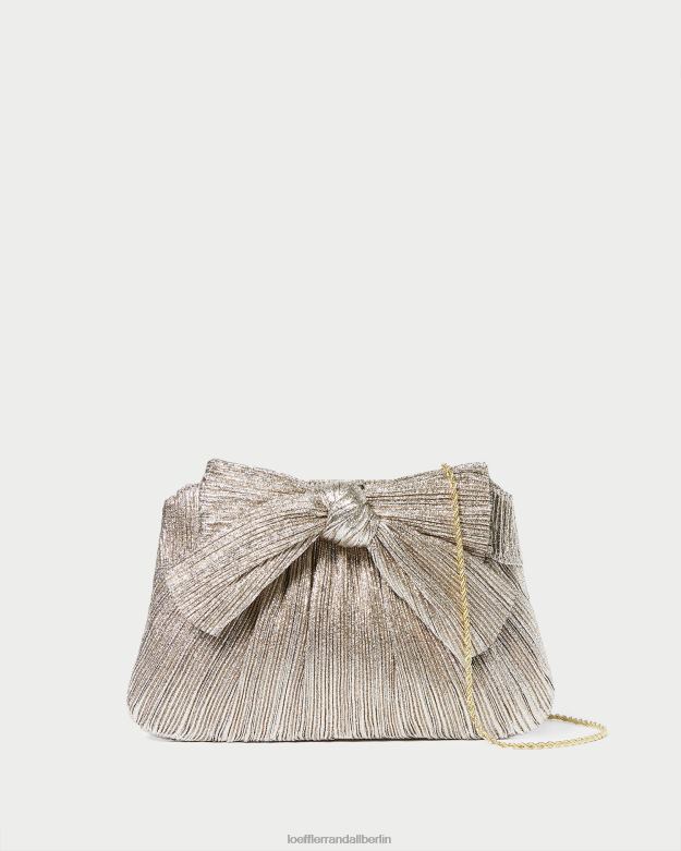 Loeffler Randall Frauen Clutch mit Rayne-Schleife RHV8H394 Sekt Taschen