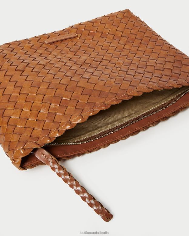 Loeffler Randall Frauen Flache, gewebte Marissa-Clutch RHV8H353 Holz Taschen