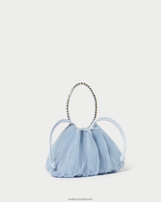Loeffler Randall Frauen Layne-Faltenbeutel mit Strasssteinen RHV8H370 Blau Taschen