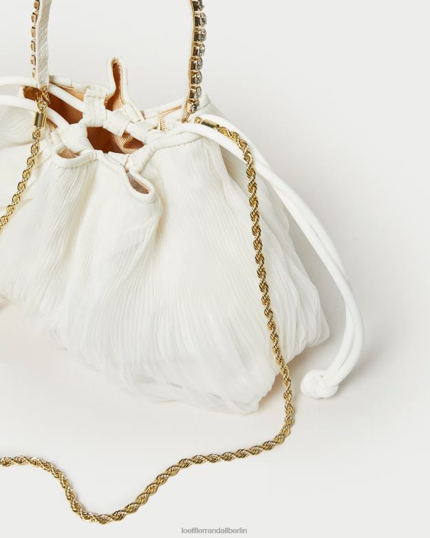 Loeffler Randall Frauen Layne-Faltenbeutel mit Strasssteinen RHV8H371 Perle Taschen