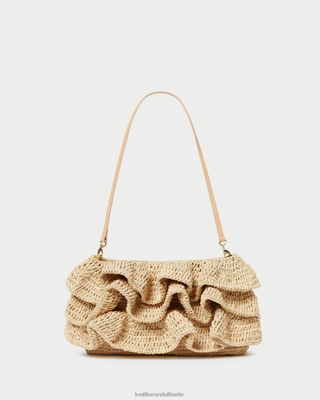 Loeffler Randall Frauen Odette-Rüschen-Clutch RHV8H375 natürlich Taschen