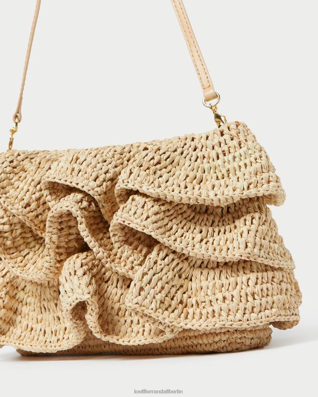 Loeffler Randall Frauen Odette-Rüschen-Clutch RHV8H375 natürlich Taschen