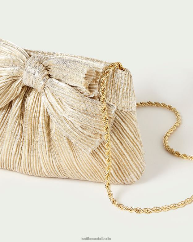 Loeffler Randall Frauen Rochelle Mini-Clutch mit Schleife RHV8H342 Platin Taschen