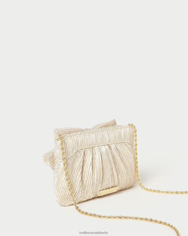 Loeffler Randall Frauen Rochelle Mini-Clutch mit Schleife RHV8H342 Platin Taschen
