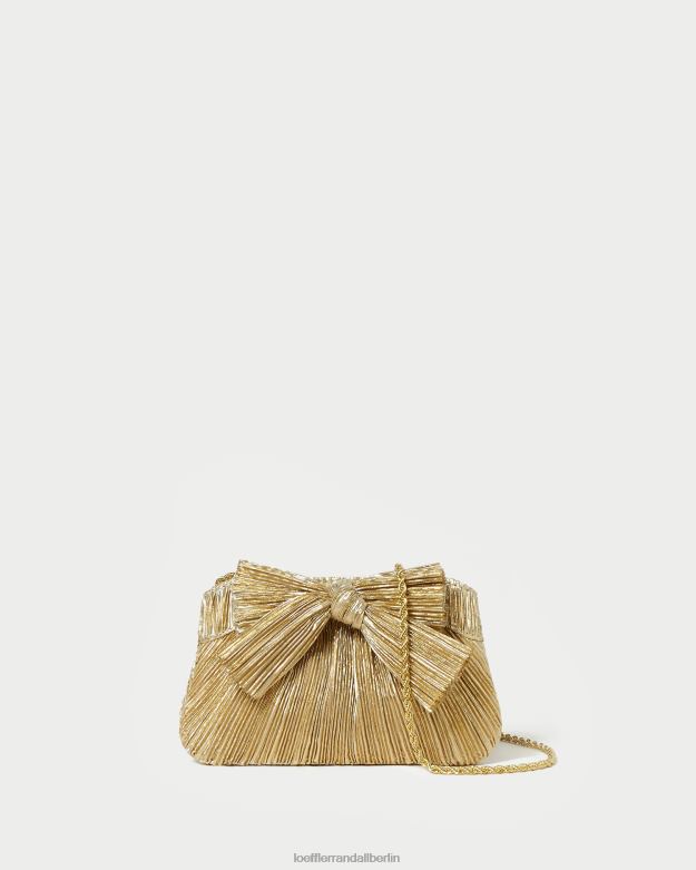 Loeffler Randall Frauen Rochelle Mini-Clutch mit Schleife RHV8H365 Gold Taschen