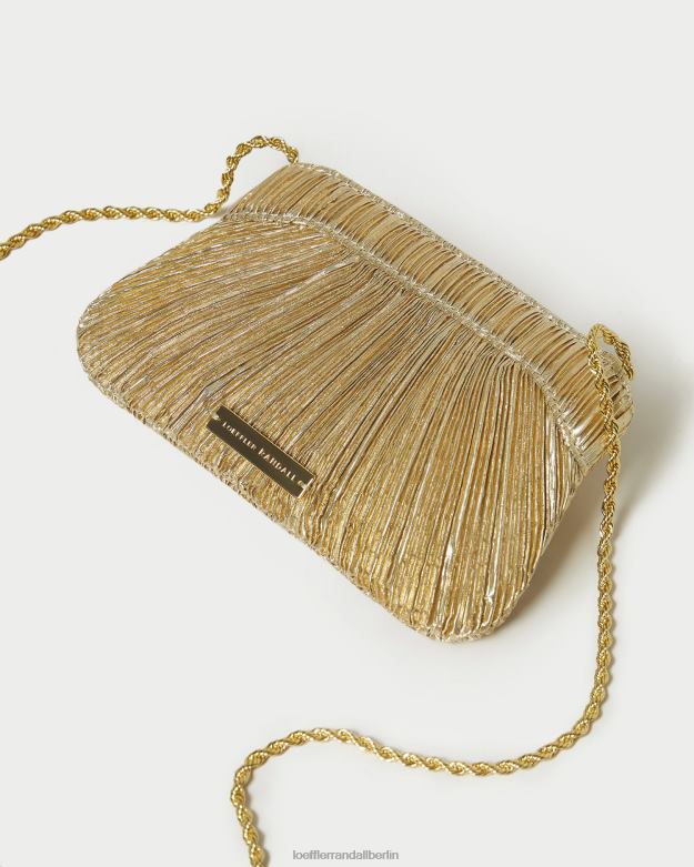 Loeffler Randall Frauen Rochelle Mini-Clutch mit Schleife RHV8H365 Gold Taschen