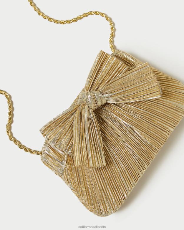 Loeffler Randall Frauen Rochelle Mini-Clutch mit Schleife RHV8H365 Gold Taschen