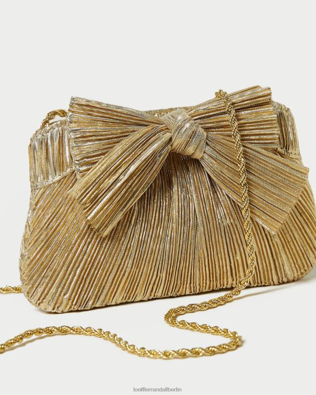 Loeffler Randall Frauen Rochelle Mini-Clutch mit Schleife RHV8H365 Gold Taschen