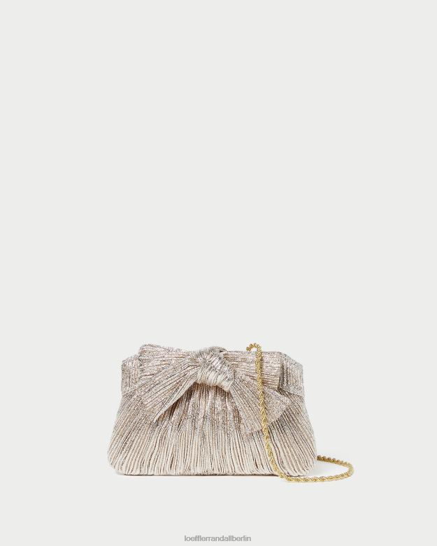 Loeffler Randall Frauen Rochelle Mini-Clutch mit Schleife RHV8H395 Sekt Taschen