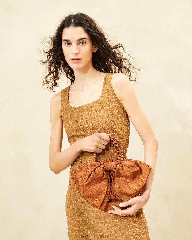Loeffler Randall Frauen Sierra Mini-Clutch mit Schleife RHV8H382 Muskatnuss Taschen