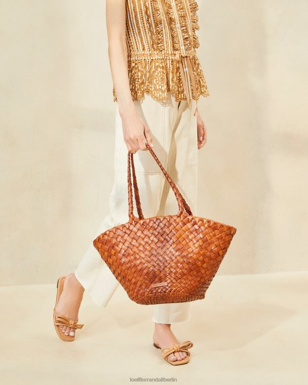 Loeffler Randall Frauen Kai-Tasche aus gewebtem Leder RHV8H318 Holz Taschen