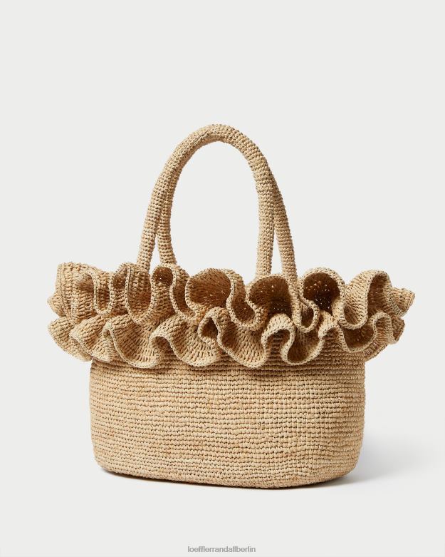 Loeffler Randall Frauen Lori Bast-Rüschentasche RHV8H322 natürlich Taschen