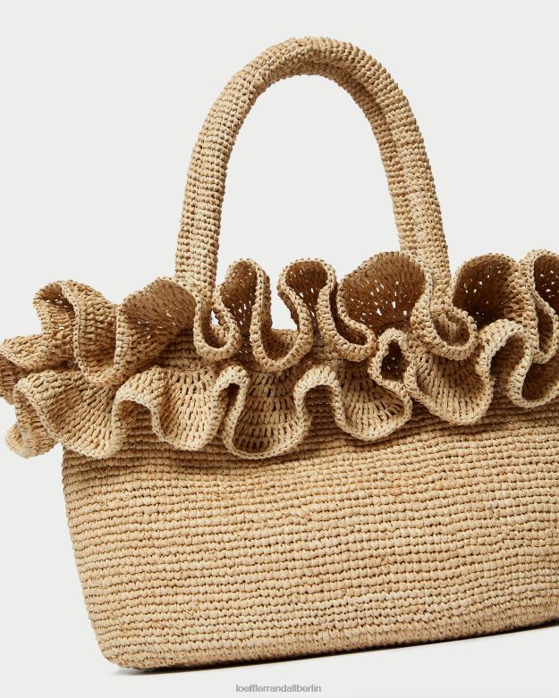Loeffler Randall Frauen Lori Bast-Rüschentasche RHV8H322 natürlich Taschen