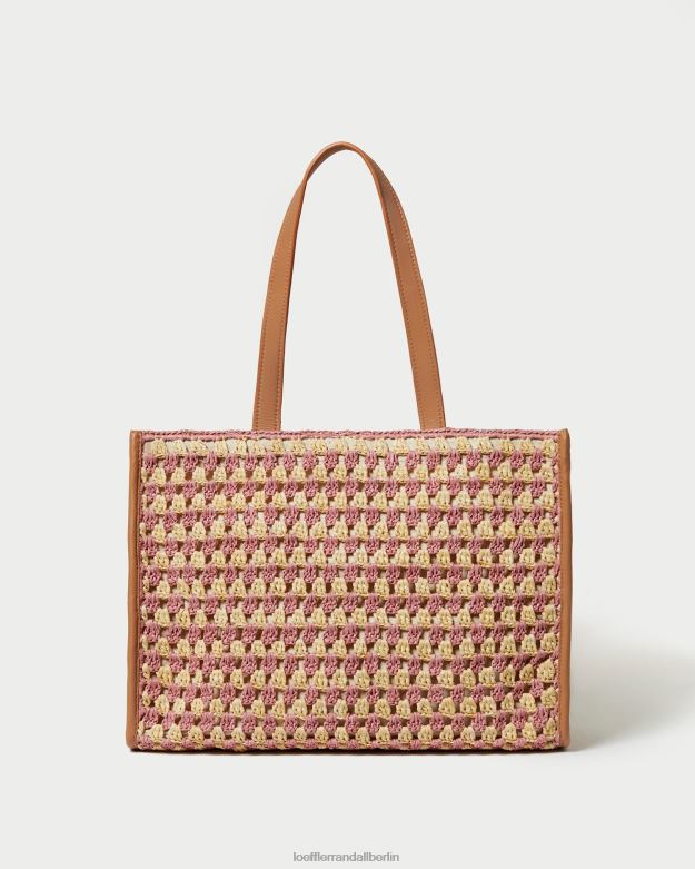 Loeffler Randall Frauen Pia-Häkeltasche RHV8H315 natur/rosa/honig Taschen