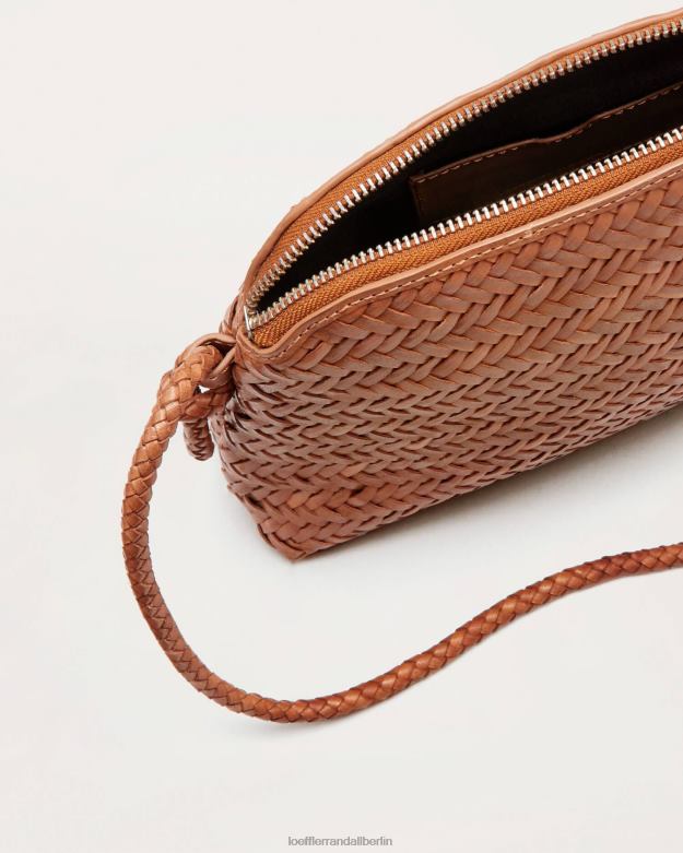 Loeffler Randall Frauen Gewebte Umhängetasche in Mallory-Braun RHV8H324 Holz Taschen