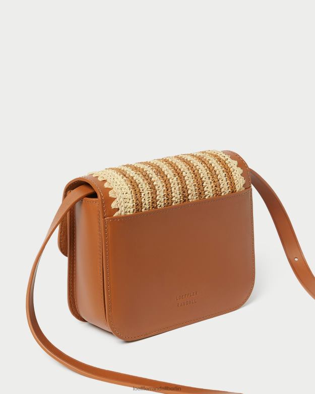 Loeffler Randall Frauen Kenton gehäkelte Umhängetasche RHV8H328 natur/braun/cognac Taschen