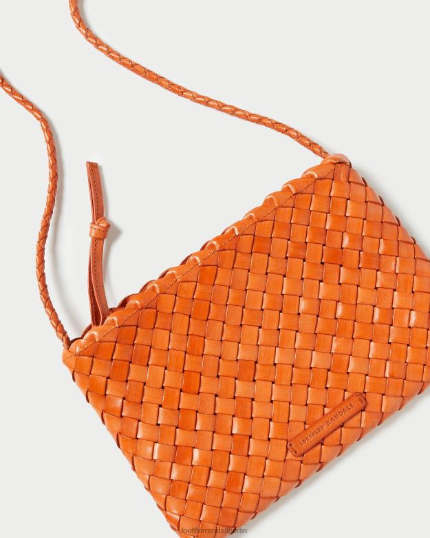 Loeffler Randall Frauen Marison gewebte Umhängetasche RHV8H329 Mandarine Taschen