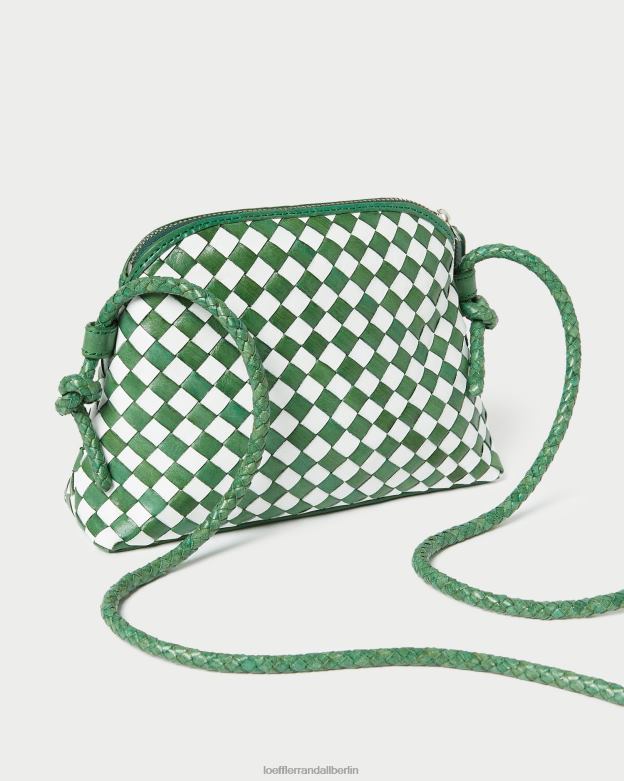 Loeffler Randall Frauen Marybeth Mini-Umhängetasche RHV8H331 leuchtendes Smaragd/Weiß Taschen