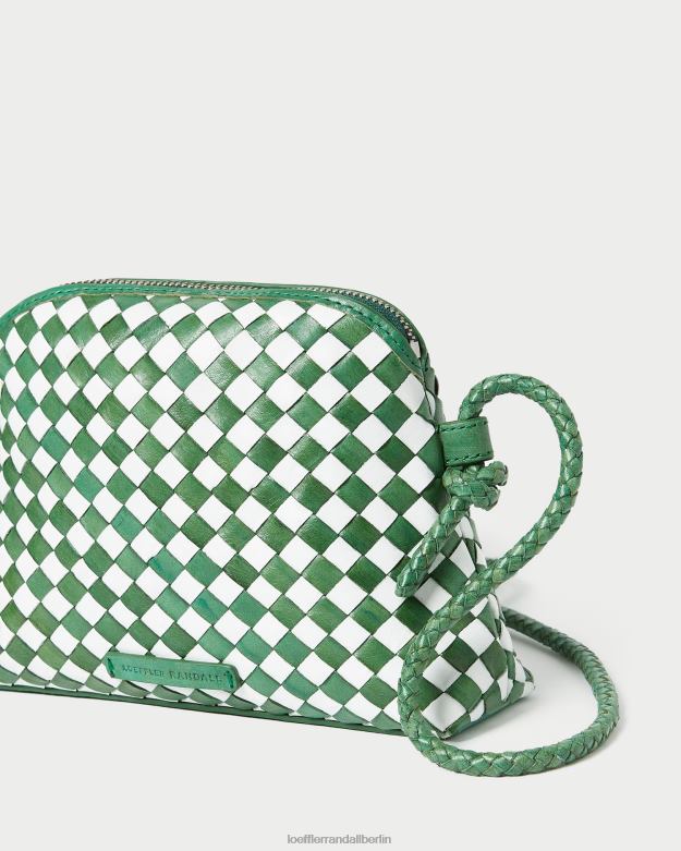 Loeffler Randall Frauen Marybeth Mini-Umhängetasche RHV8H331 leuchtendes Smaragd/Weiß Taschen