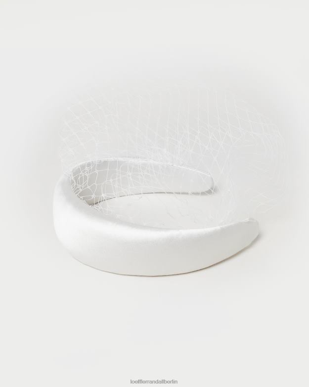 Loeffler Randall Frauen Adora-Stirnband mit Schleier RHV8H149 Creme Zubehör