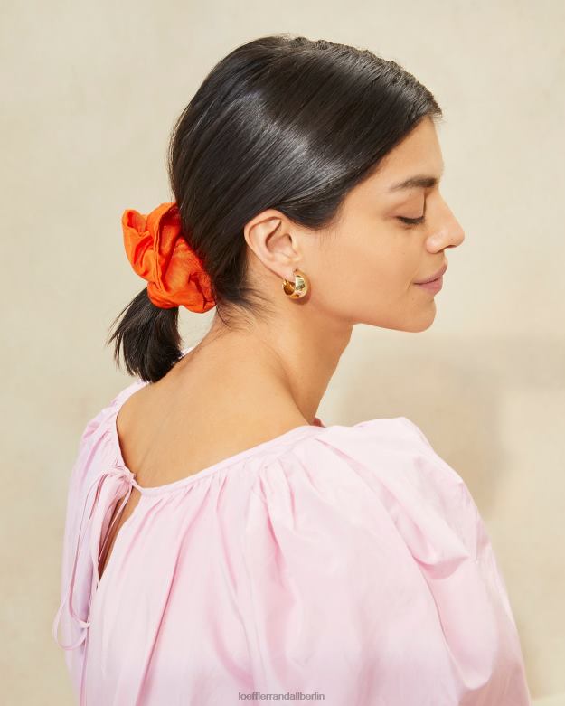 Loeffler Randall Frauen Astrid übergroßes Haargummi RHV8H156 Mandarine Zubehör